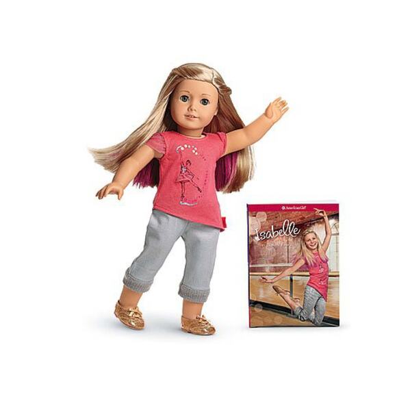 NEW American Girl 18" ISABELLE DOLL, MEET OUTFIT + Book Earrings Wrist Tag BOX - Picture 7 of 10
